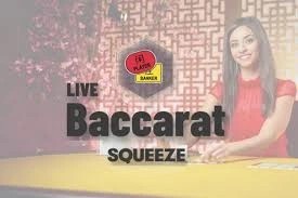 Baccarat Squeeze by Evolution, showcased at 5-gringo.gr – game logo
